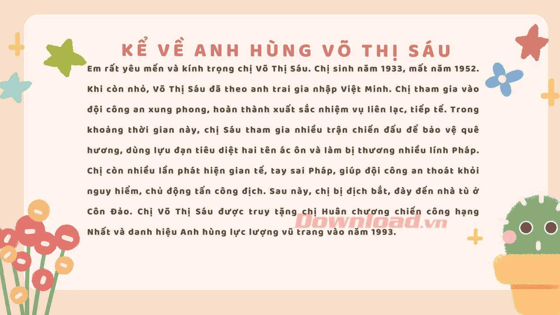 Võ Thị Sáu trong thời kỳ kháng chiến