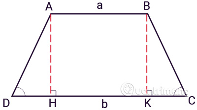 Công thức tính diện tích hình thang: thường, vuông, cân