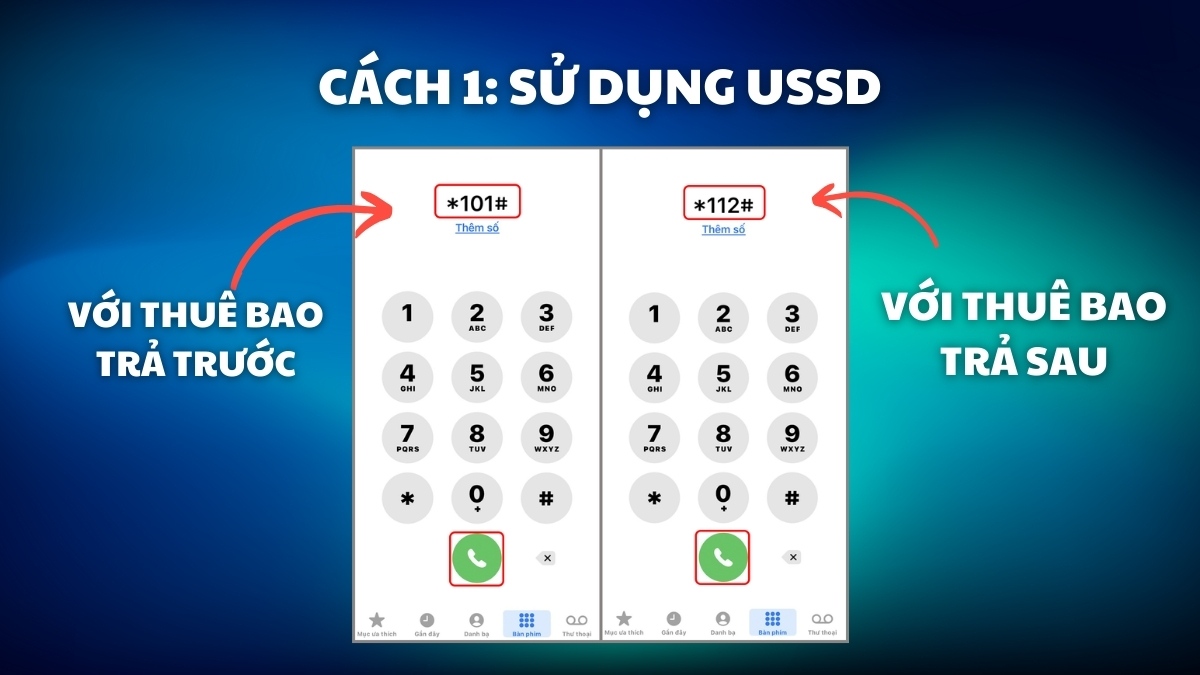 Cách kiểm tra tiền điện thoại Viettel, Mobifone, Vinaphone, Vietnamobile