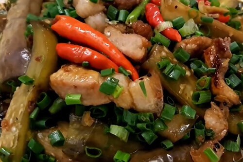 3 + Cách làm cà tím xào thịt bằm, thịt bò, ba chỉ ngon nhất | Trường Mầm Non Cự Khối