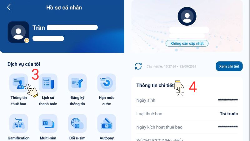 Cách kiểm tra SIM chính chủ Viettel, MobiFone, VinaPhone, Vietnamobile - Thegioididong.com