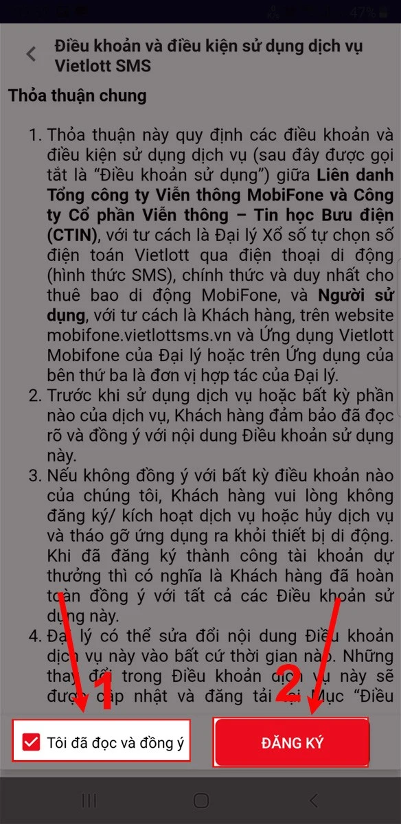 Cách mua vé số Vietlott trên điện thoại bằng tin nhắn SMS đơn giản