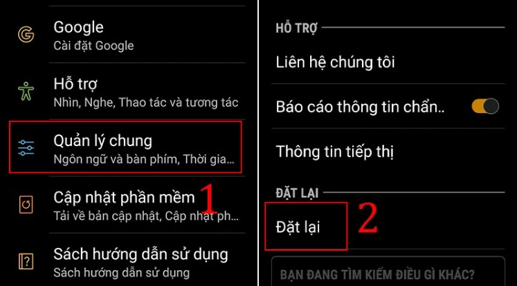 Hướng dẫn cách khôi phục cài đặt gốc Samsung, xóa thông tin cá nhân