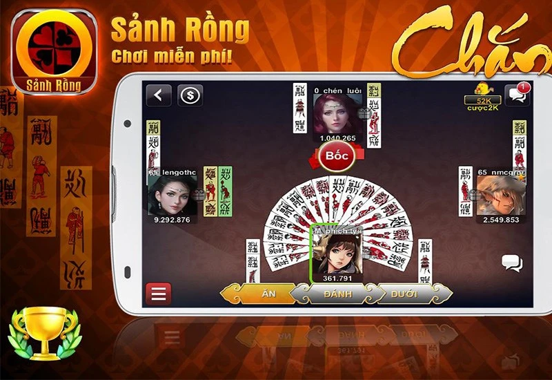 Sanh Rong - Game đánh bài đa dạng thể loại