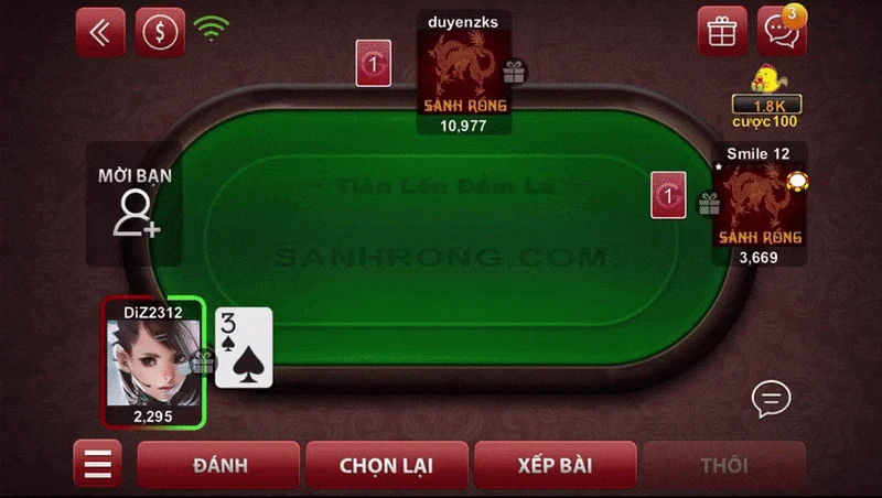 Sanh Rong - Game đánh bài đa dạng thể loại