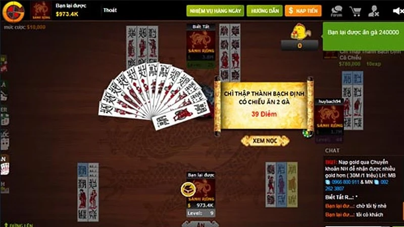 Sanh Rong - Game đánh bài đa dạng thể loại