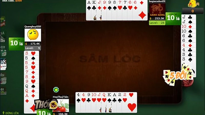 Sanh Rong - Game đánh bài đa dạng thể loại