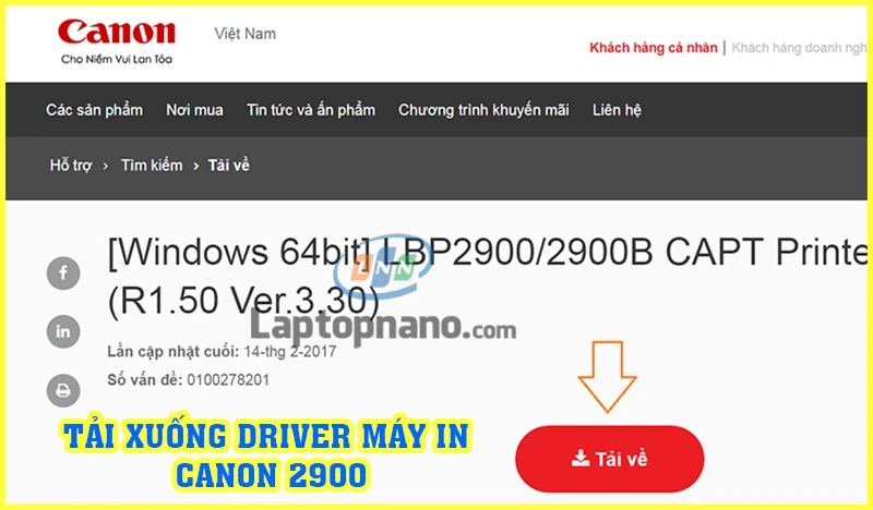 Hướng dẫn chi tiết cách cài máy in Canon 2900 cho Win 10 64bit