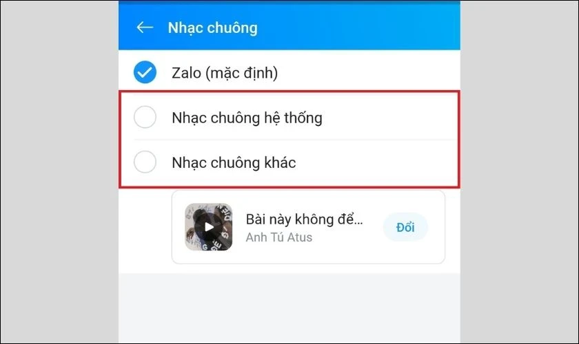 Cách cài nhạc chờ Zalo theo ý muốn cực kỳ đơn giản