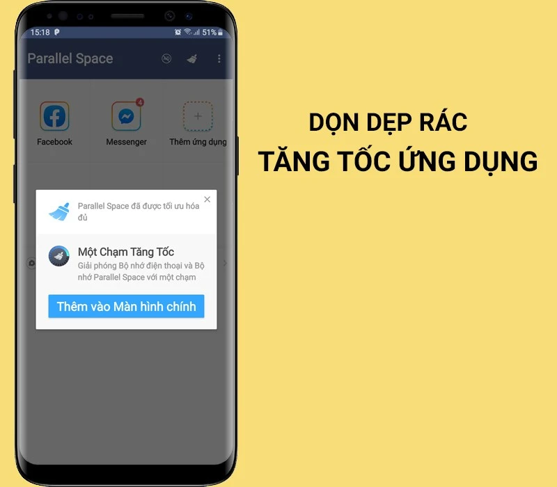 Parallel SpaceNhân đôi ứng dụng
