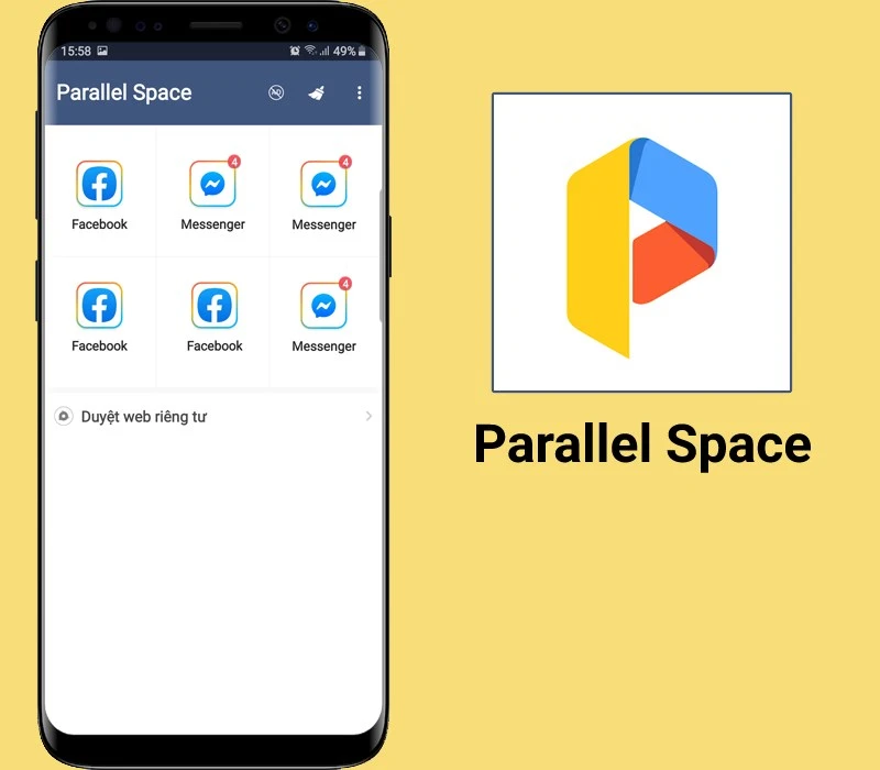 Parallel SpaceNhân đôi ứng dụng