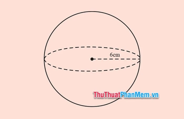 Công thức tính diện tích bề mặt của hình cầu và ví dụ
