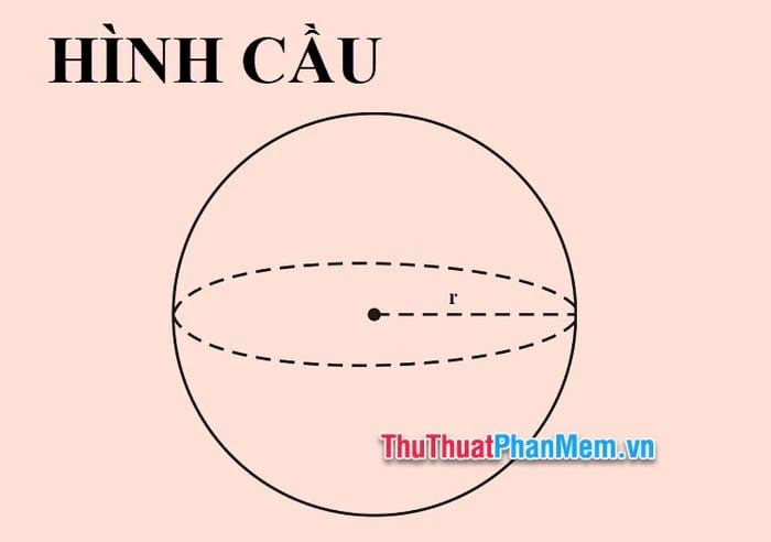 Công thức tính diện tích bề mặt của hình cầu và ví dụ