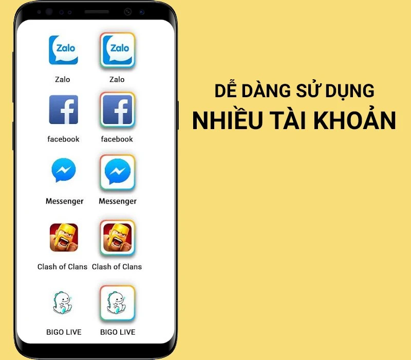 Parallel SpaceNhân đôi ứng dụng