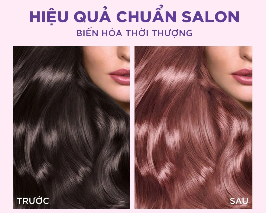 Nhuộm nâu hồng trà có phải tẩy tóc không? phai ra màu gì?