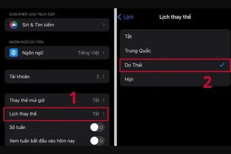 Mẹo cài lịch âm trên iPhone nhanh chóng, không cần tải ứng dụng 