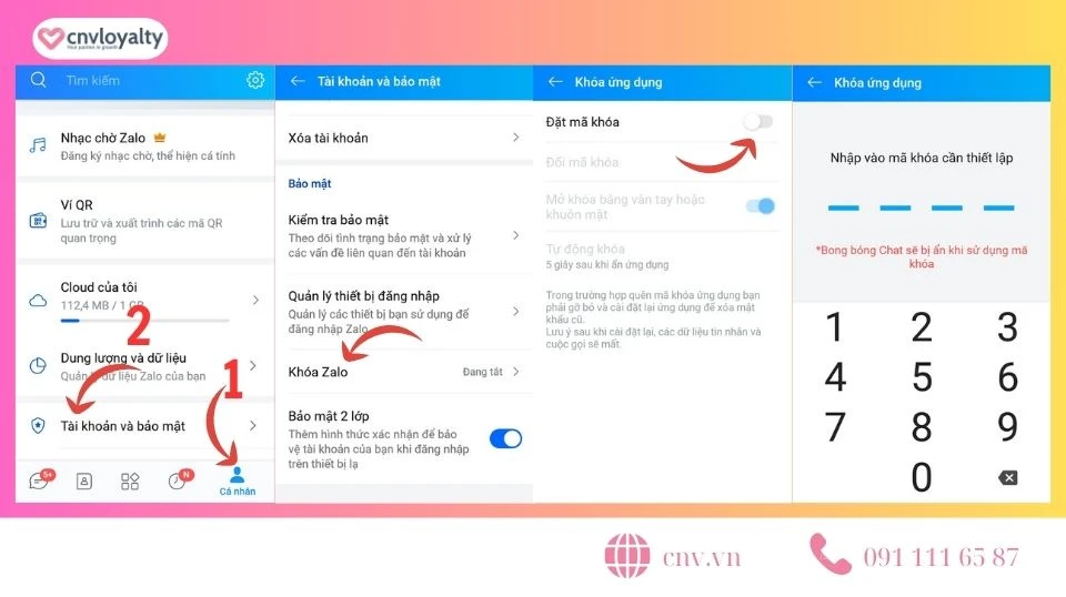 Cách cài mật khẩu Zalo trên điện thoại và máy tính an toàn