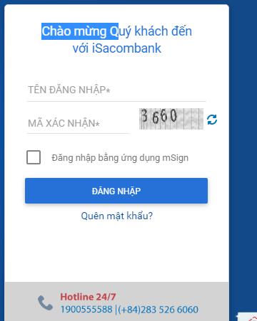 Tên đăng nhập ebanking Sacombank là gì. Cách đăng nhập internet banking Sacombank